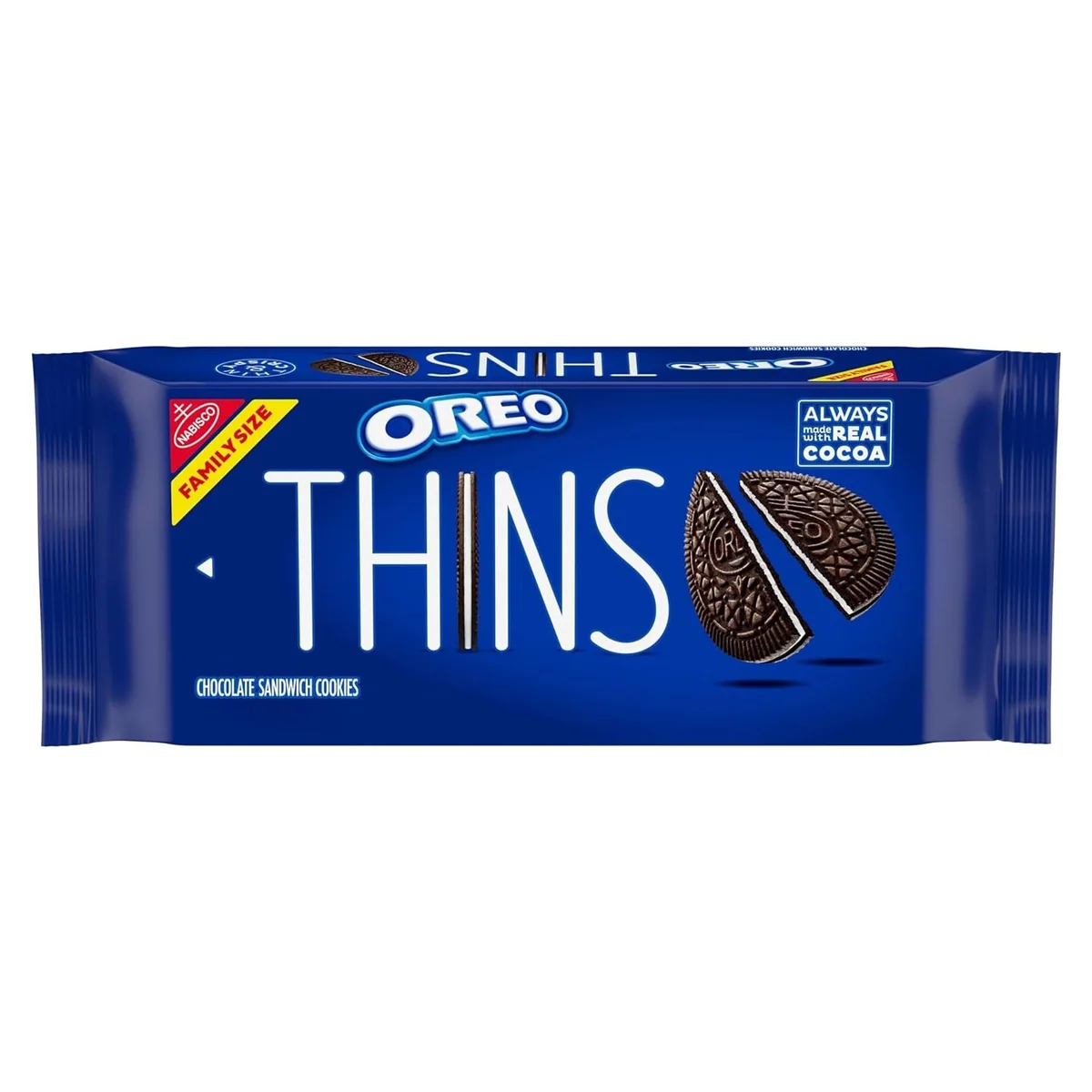 Nabisco OREO Thins Chocolate Sandwich Cookies, Family Size, 11.78 oz, photo 1 of 4