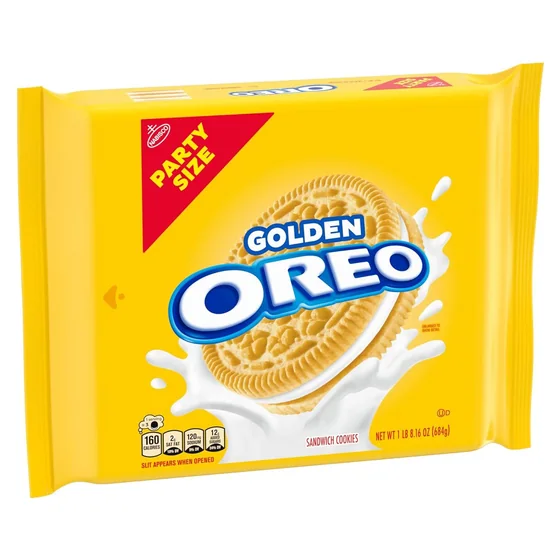Nabisco OREO Golden Sandwich Cookies, Party Size, 24.16 oz