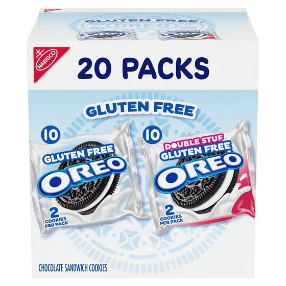 Nabisco OREO Gluten Free Cookies Variety Pack, 20 snack packs, 2 kinds