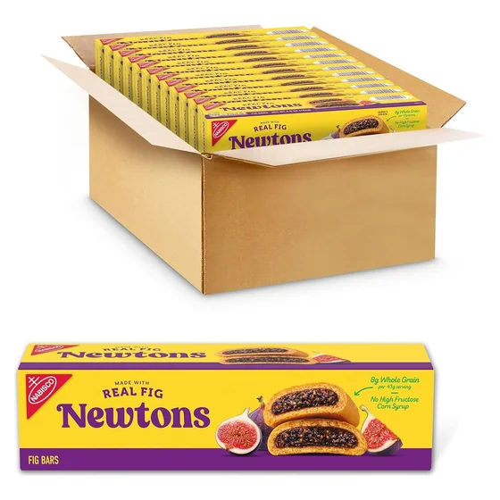 Nabisco NEWTONS Soft Baked Real Fruit Fig Bars, 12 × 6.5 oz boxes