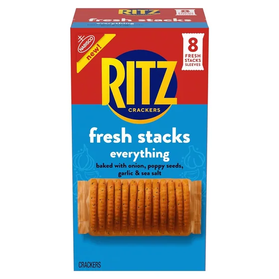 Nabisco RITZ Fresh Stacks Everything Crackers, 8 cracker stacks