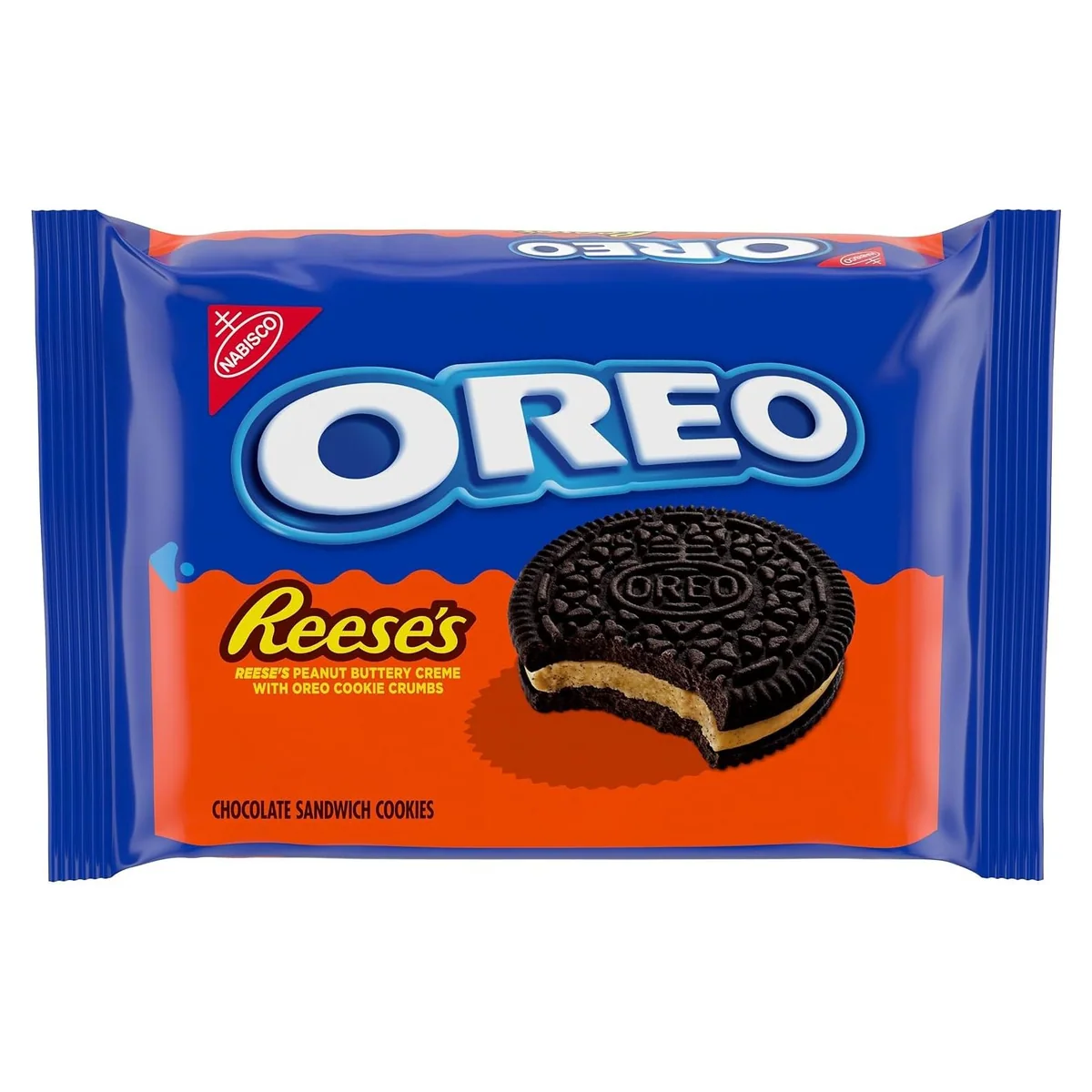Nabisco OREO REESE'S Peanut Buttery Creme Chocolate Sandwich Cookies, 12.35 oz, photo 1 of 3