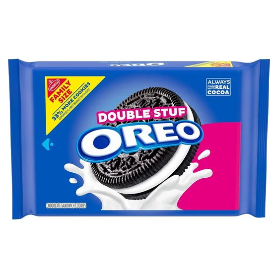 Nabisco OREO Double Stuf Chocolate Sandwich Cookies, Family Size, 18.71 oz
