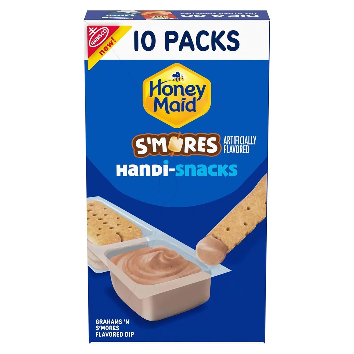 Nabisco Handi-Snacks Honey Maid Graham Cracker Sticks 'N S'mores Flavored Dip, 10 snack packs, photo 1 of 5