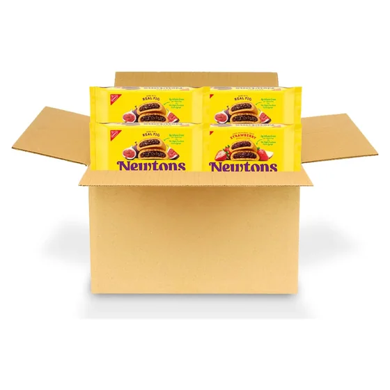 Nabisco NEWTONS Soft Baked Fruit Bars Variety Pack, 4 × 10 oz packs, 2 kinds