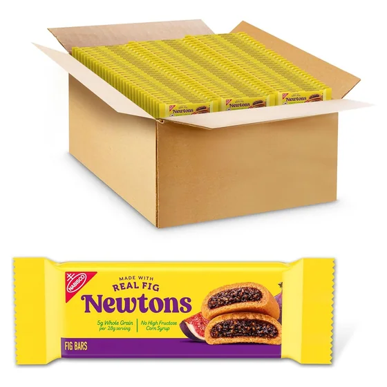 Nabisco Newtons Soft & Fruit Chewy Fig Cookies, 120 snack packs, 1 cookie each