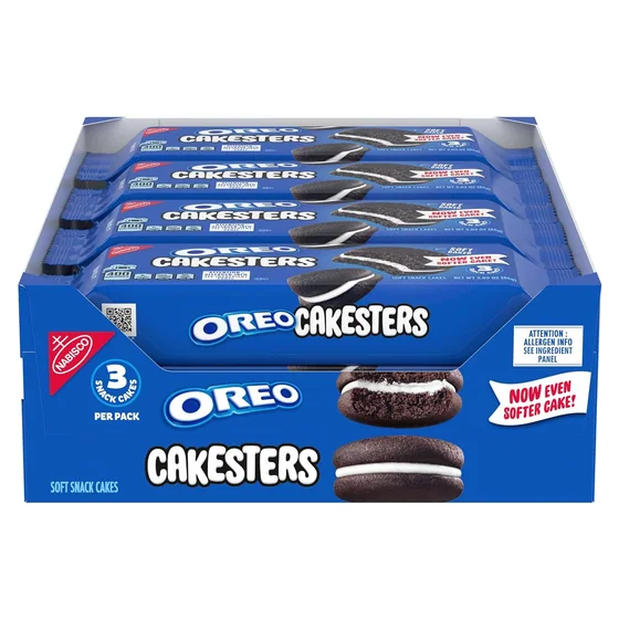 Nabisco OREO Cakesters Soft Snack Cakes, 8 snack packs, 3.03 oz each