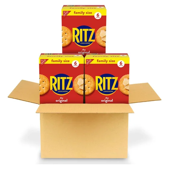 Nabisco RITZ Original Crackers, 3 family size boxes