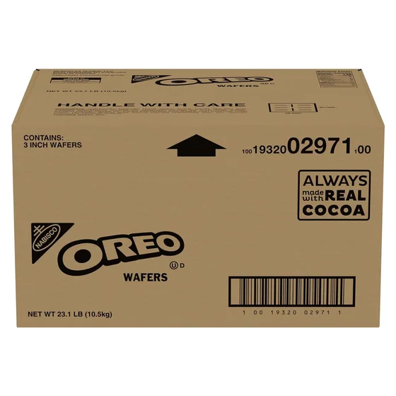 Nabisco OREO 3-inch Chocolate Wafers. 23.1 lb Box, 23.1 lb box