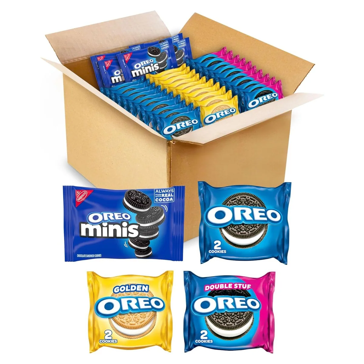 Nabisco OREO All Stuf Sandwich Cookies Variety Pack, 35 snack packs, photo 1 of 3