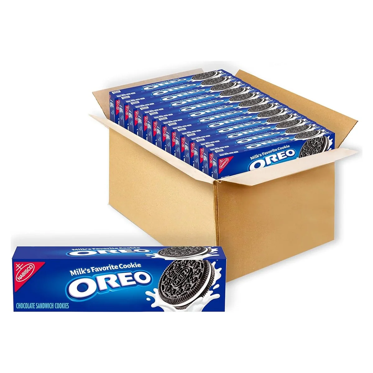 Nabisco OREO Chocolate Sandwich Cookies, 12 × 5.25 oz boxes, photo 1 of 6