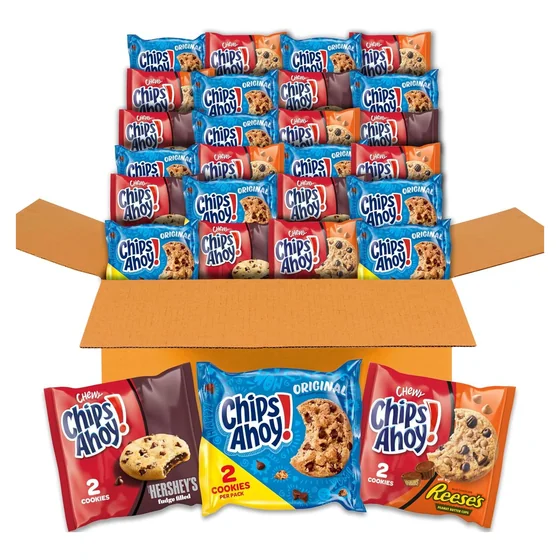 Nabisco CHIPS AHOY! Cookies Variety Pack, 50 snack packs, 3 kinds