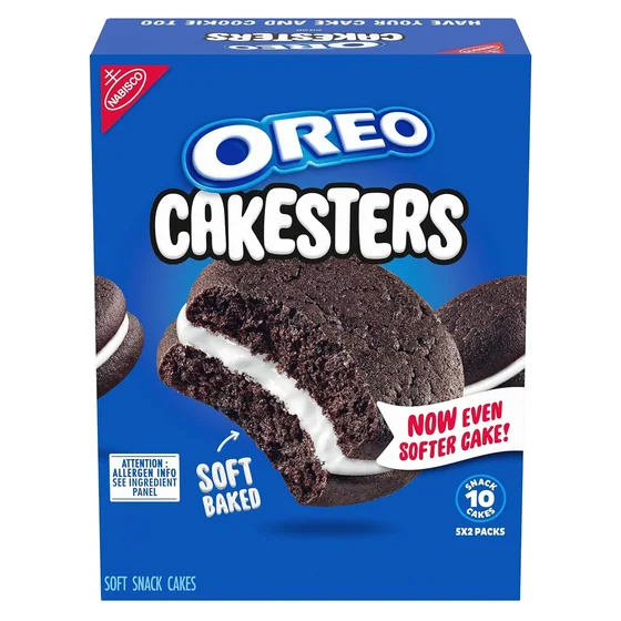 Nabisco OREO Cakesters Soft Snack Cakes, 5 snack packs, 2.02 oz each
