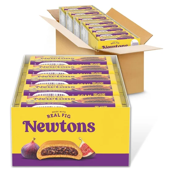 Nabisco NEWTONS Soft Baked Real Fruit Fig Bars, 40 snack packs, 2 cookies each