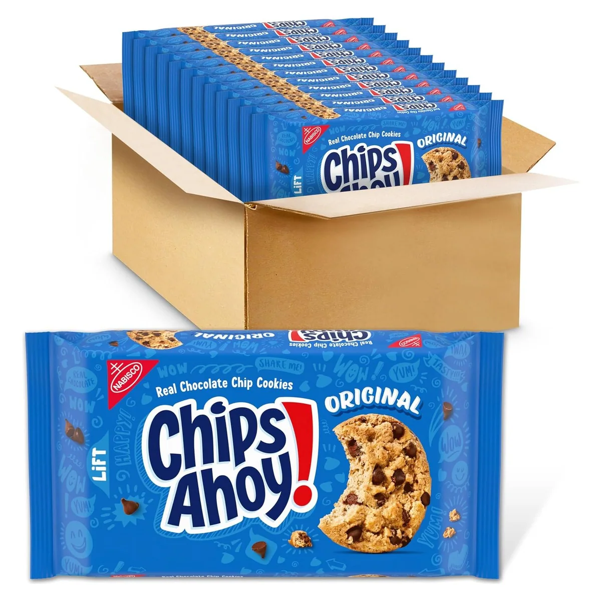Nabisco CHIPS AHOY! Original Chocolate Chip Cookies, 12 × 13 oz packs, photo 1 of 6