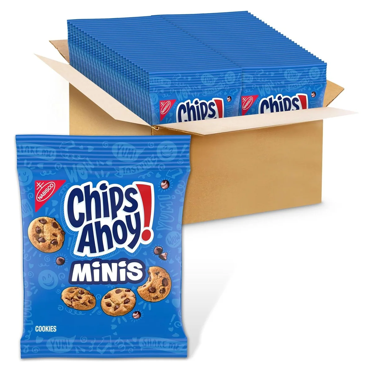Nabisco CHIPS AHOY! Minis Original Fudgy Chocolate Chip Cookies, 60 snack packs, photo 1 of 6