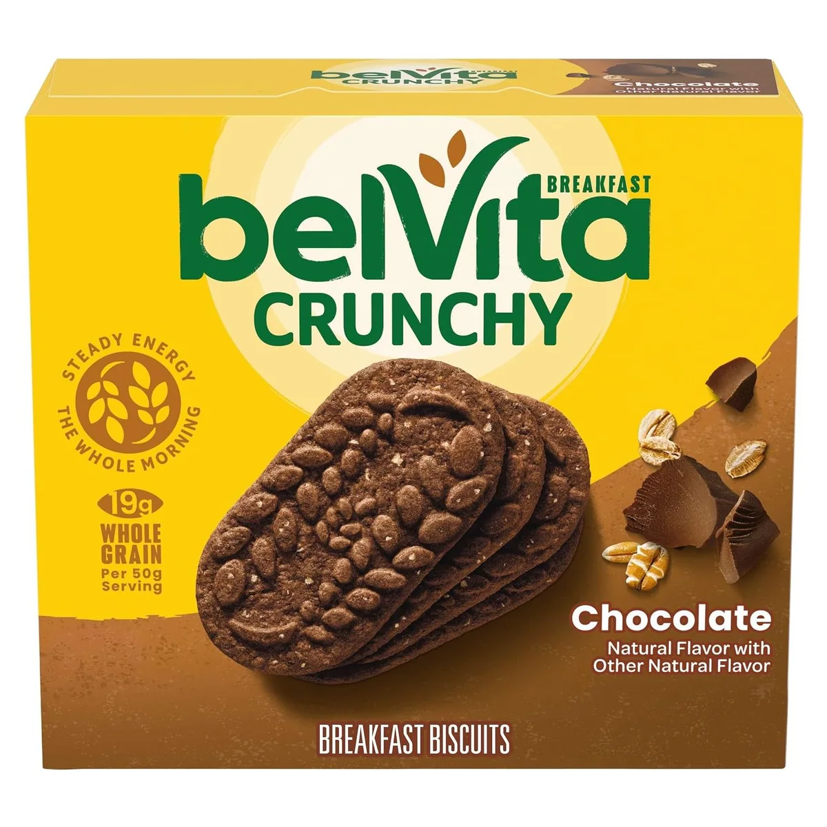 Nabisco belVita Breakfast Bars Biscuits, Chocolate, 5 packs, 4 biscuits each, photo 1 of 5