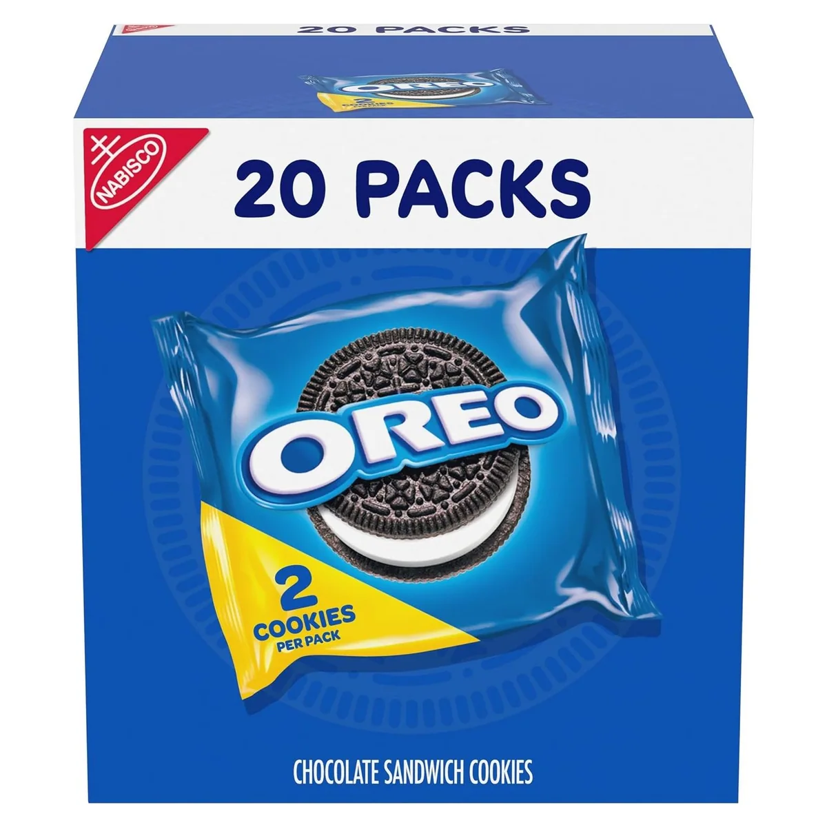 Nabisco OREO Chocolate Sandwich Cookies, 20 snack packs, 2 cookies each, photo 1 of 3